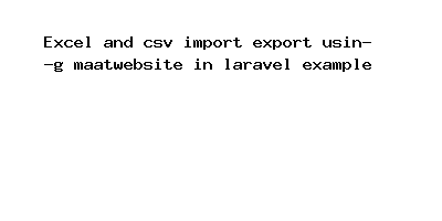 Laravel 9 Import Export CSV File Tutorial