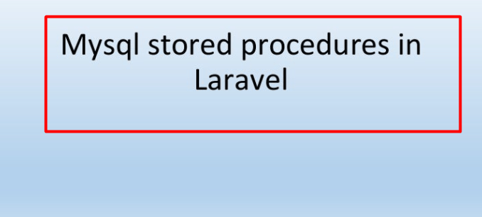 laravel 9 stored procedure multiple results