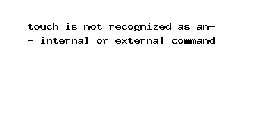 Touch Is Not Recognized As An Internal Or External Command